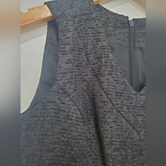 Penguin Vintage Sparkly Black with pockets A-line dress size0 fits 2 - Picture 4 of 10